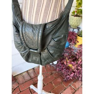 Californian Green Leather Made in Mexico Crossbody Bag